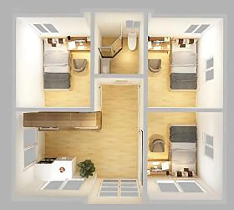 20ft Dual Wing Container House