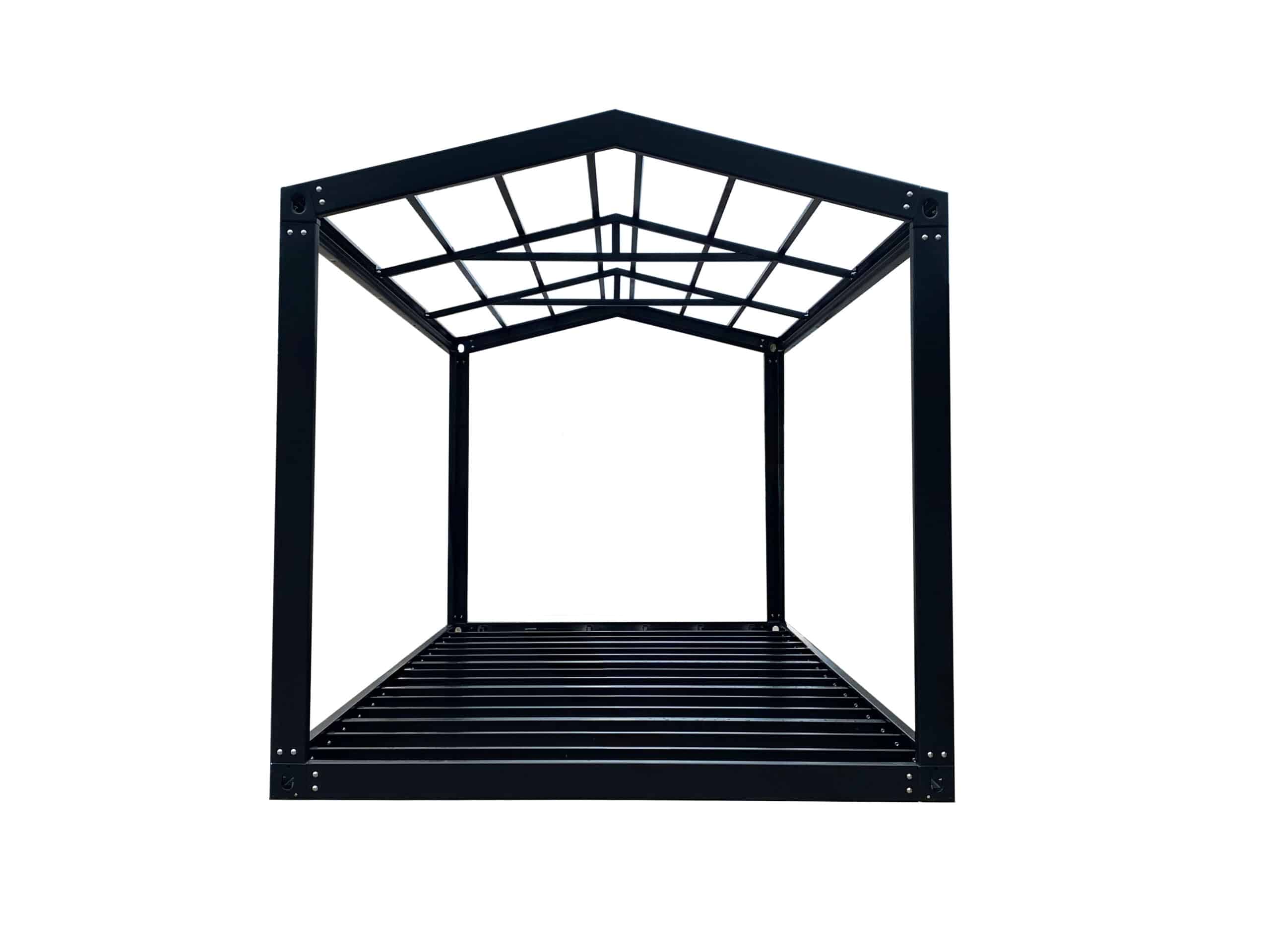 SCS-Global-R1T-FlexiFrame-Side-scaled container home kit with a flat roof